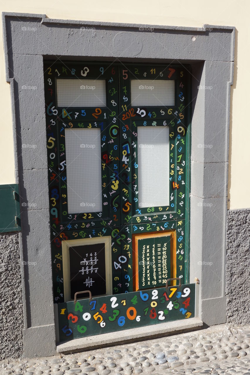 Decorated door