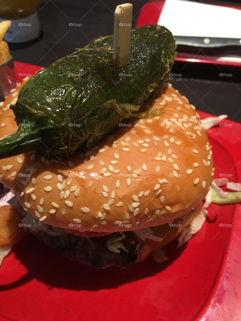 Jalapeño burger