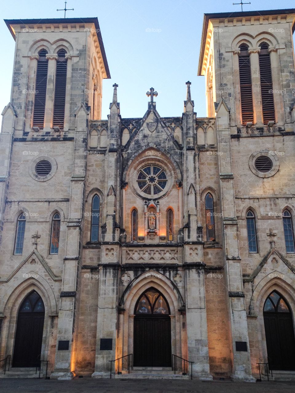 Historic Texas San Fernando Cathedral Facade