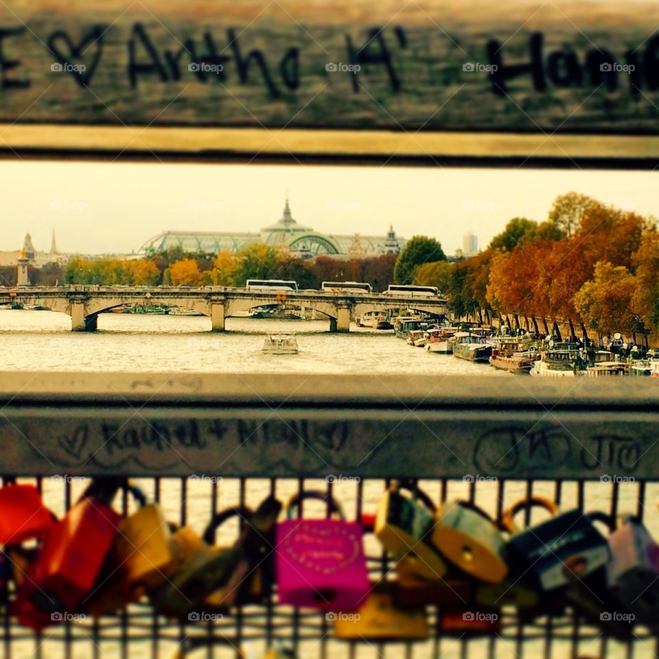Love locks. Paris, France