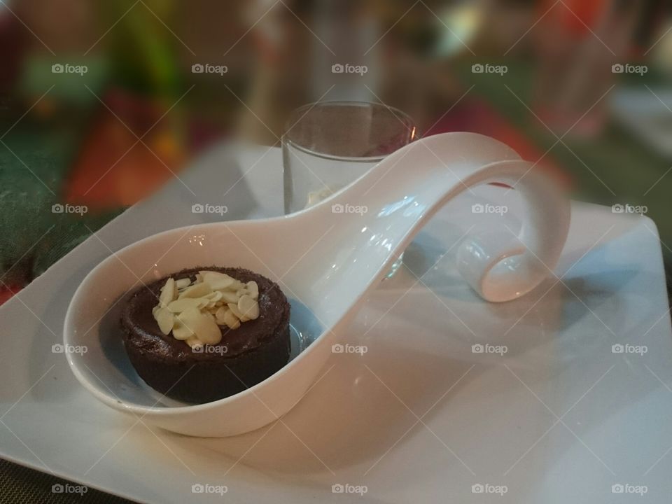 sweets. Chocolate fondant