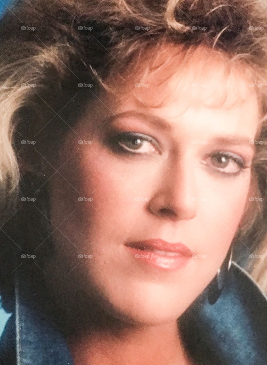 1980s model glamour shot