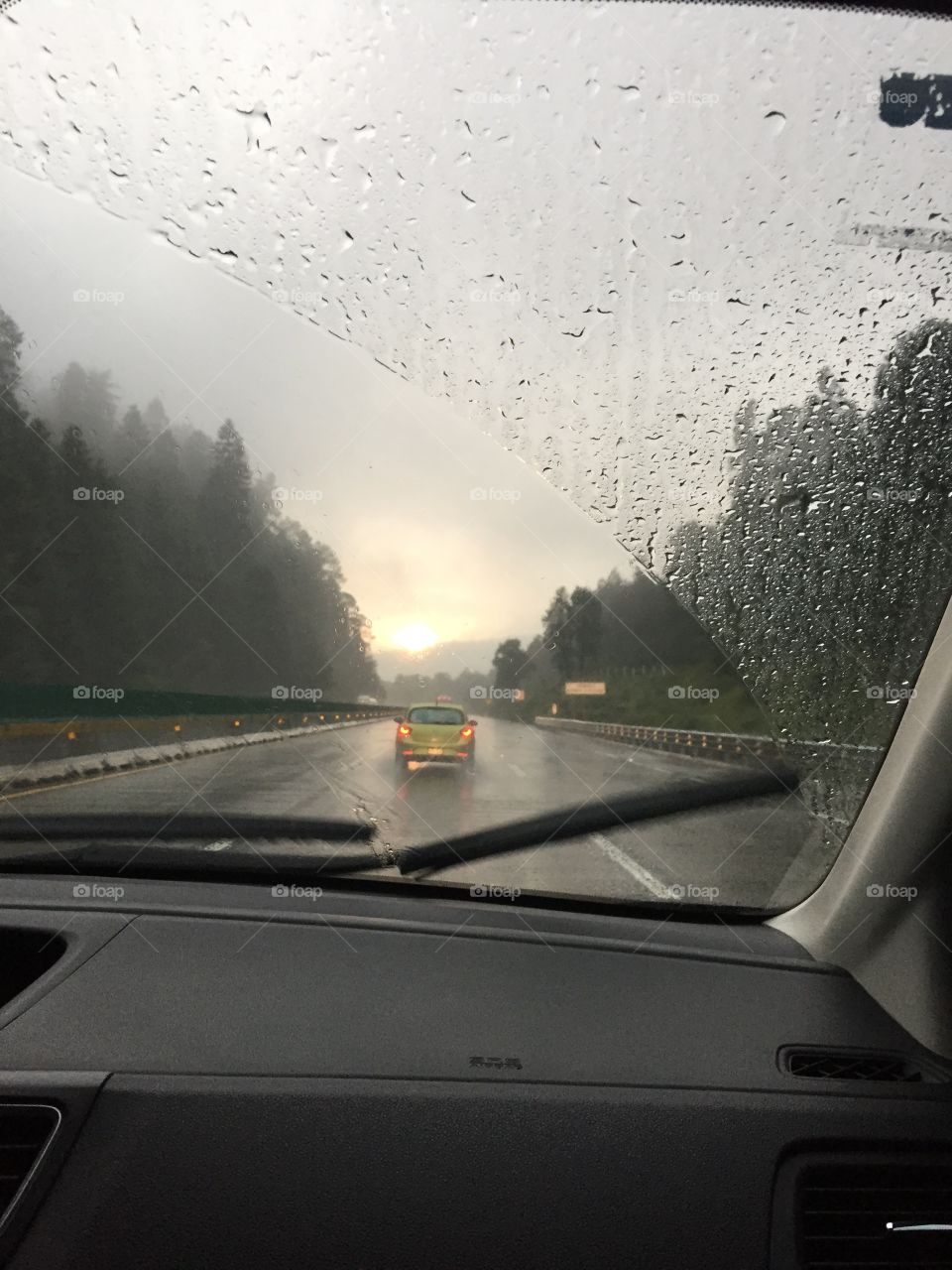 Road trip rain
