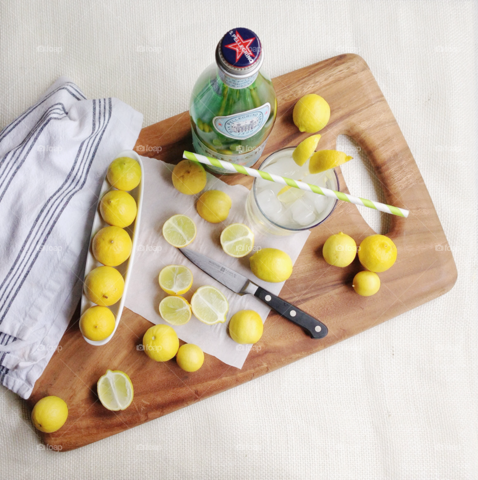 table drink knife lemons by irinabond