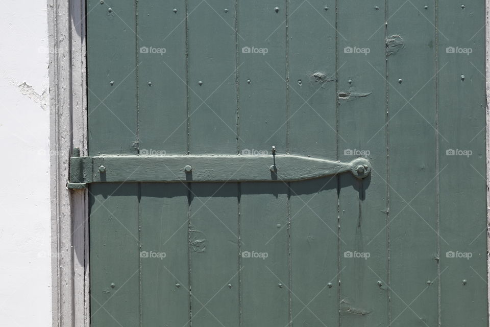 Green Wooden Door