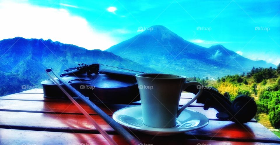 coffee, music and nature
