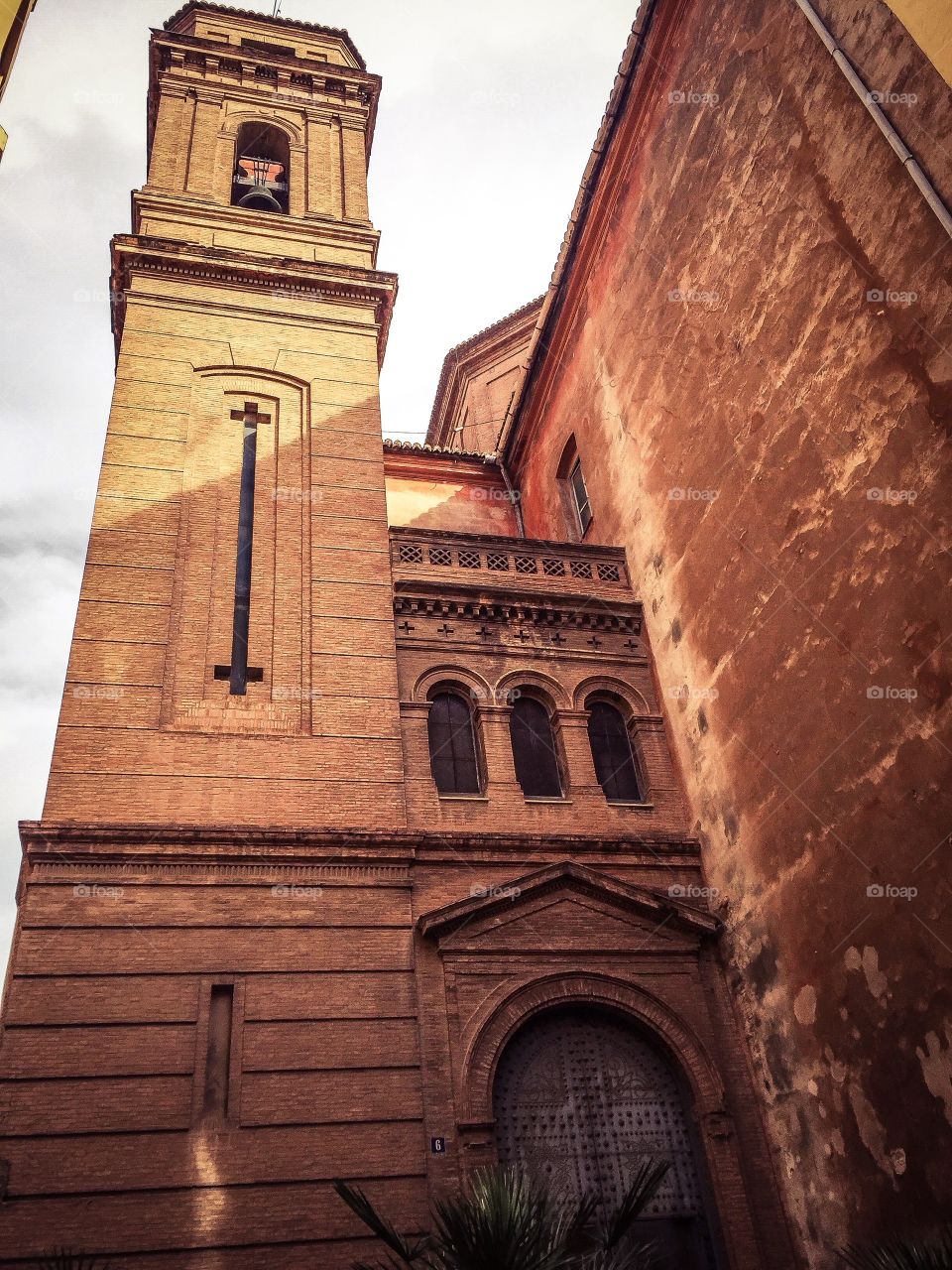 Torre campanario de la Iglesia del Sagrado Corazon de Jesus de la Compañía (Valencia - Spain)