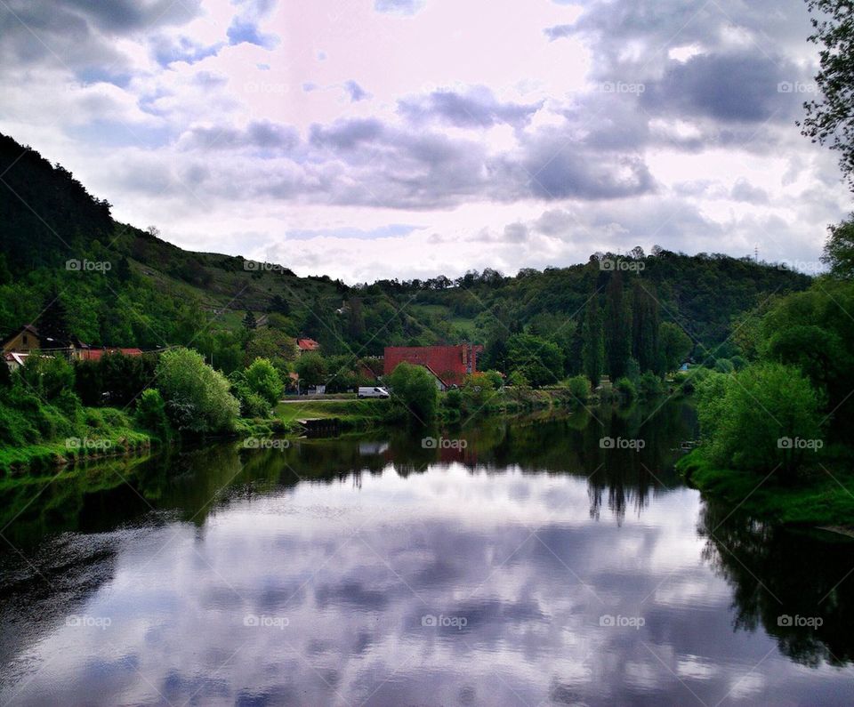 Lake near karlstejn 