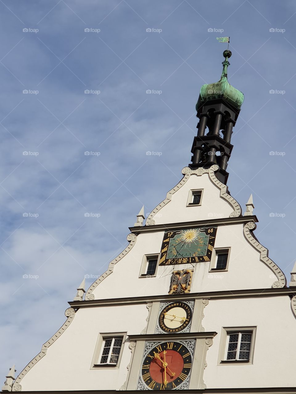 Rothenburg ob der Tauber sundial - clock