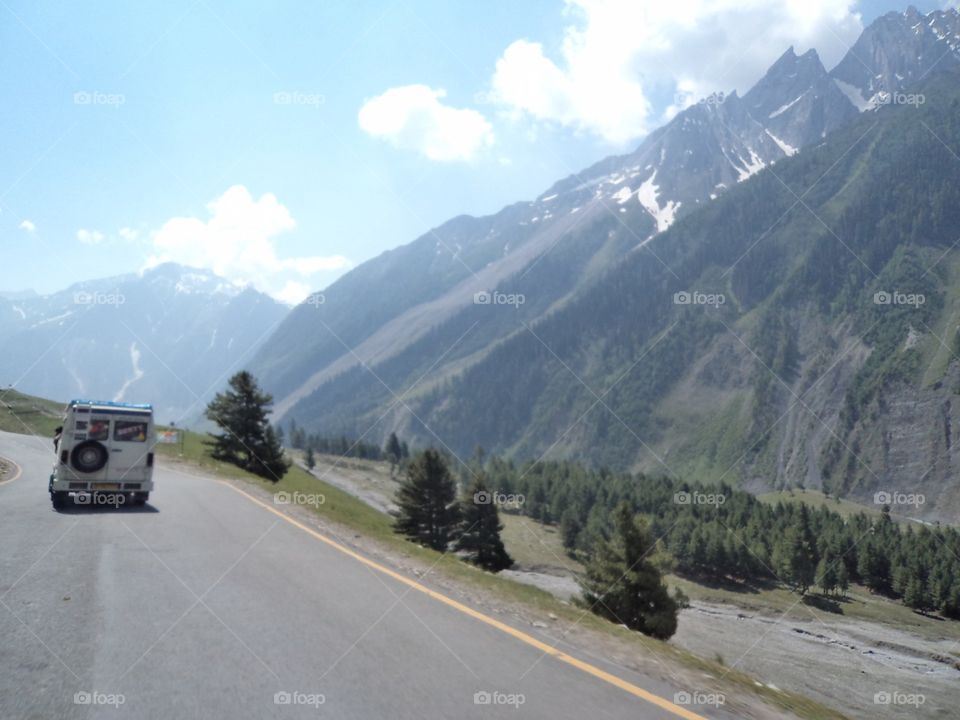 Mountain, Road, Landscape, Travel, No Person