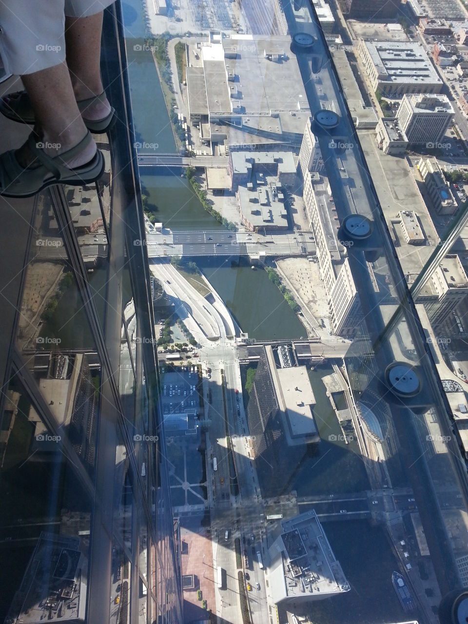 river view. Willis Tower Chicago