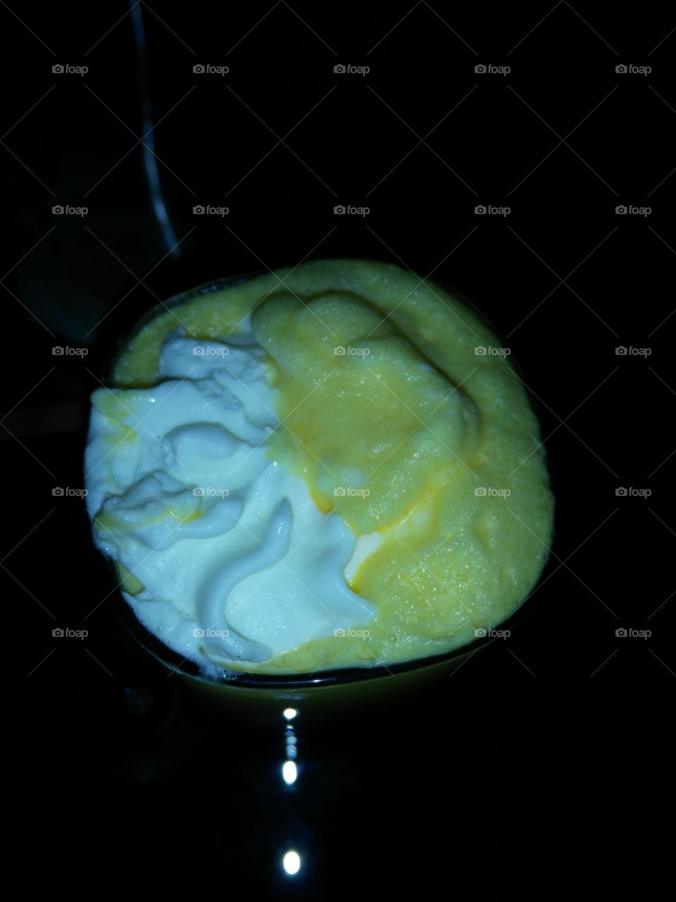 Milkshake with ice cream