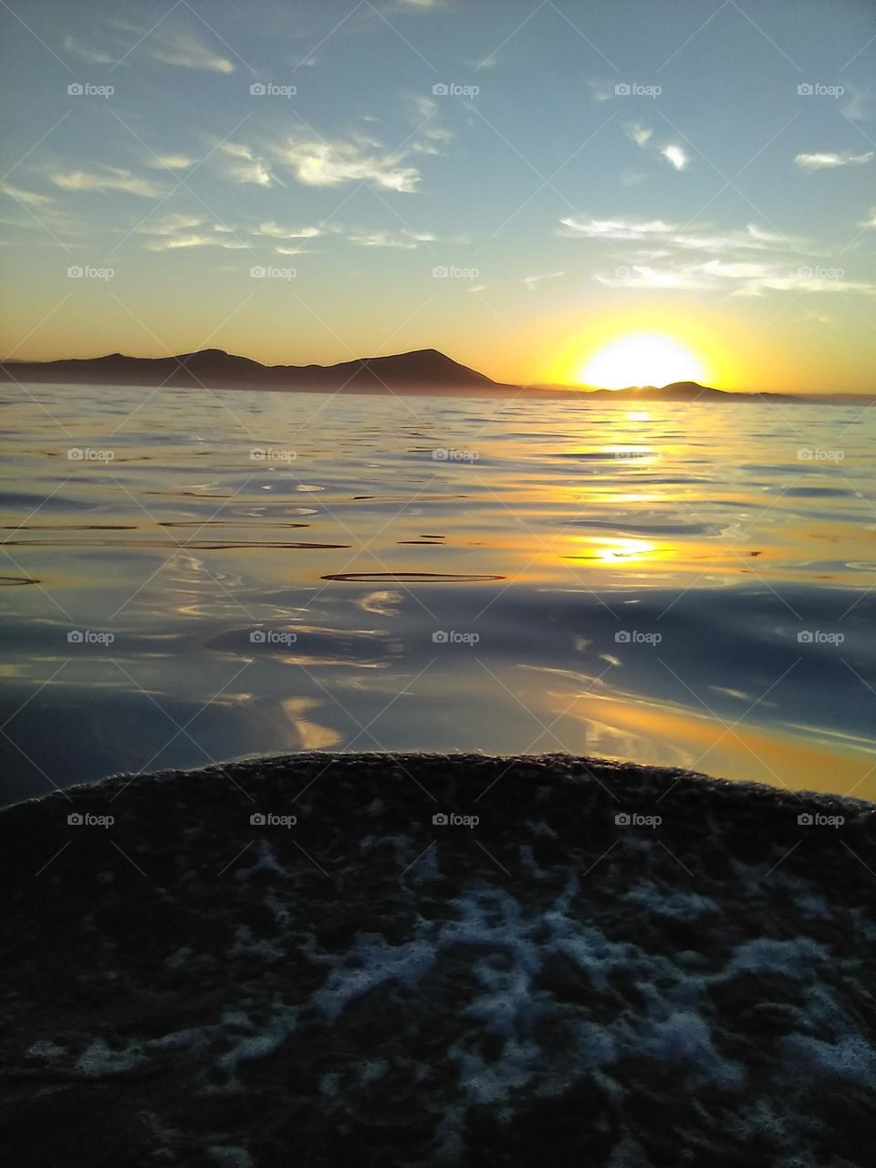 Sunrise On Pacific Ocean Of Mexico