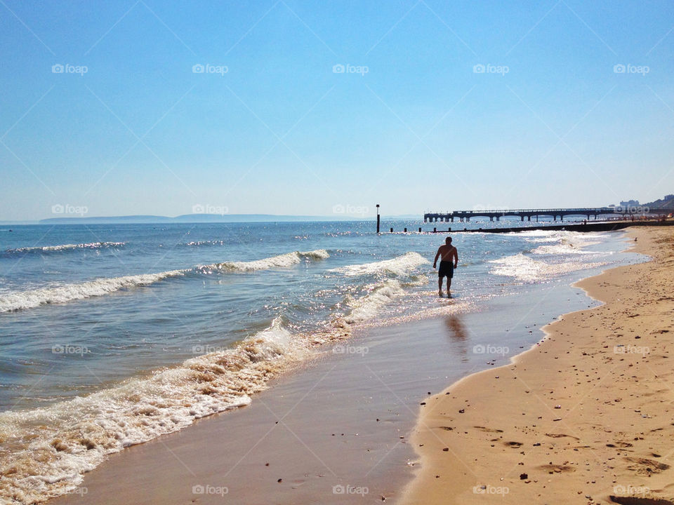 beach sky blue summer by samrizzo