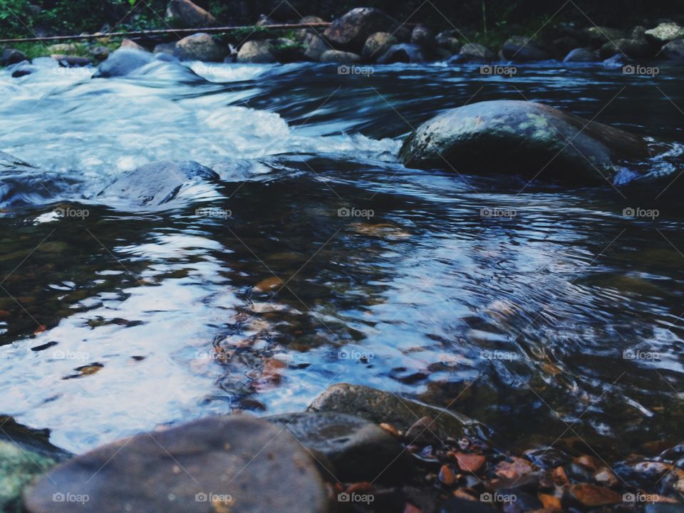 River's stream water