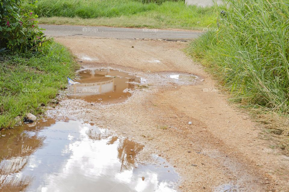 Water Settling On Marl Road