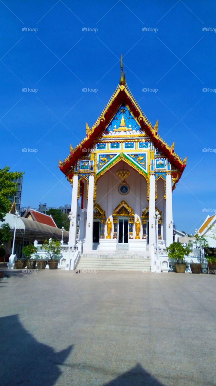 Wat Tadthong Temple in Bangkok, Thailand.