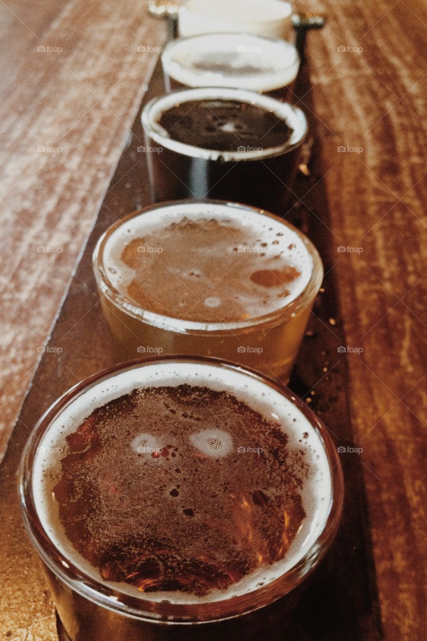 Flight of beers