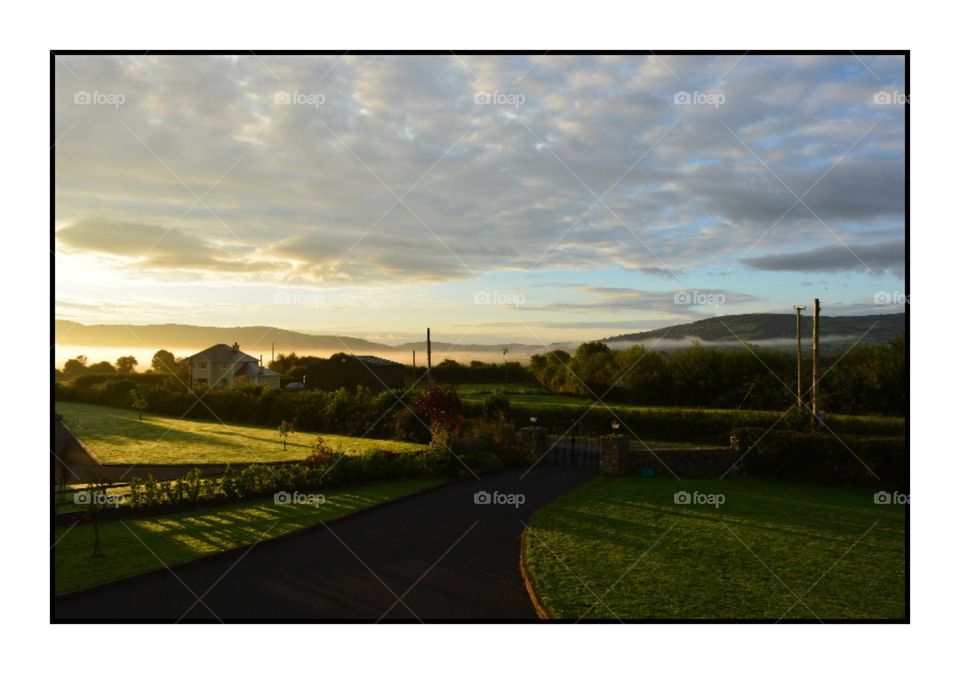 Sun up over the mills