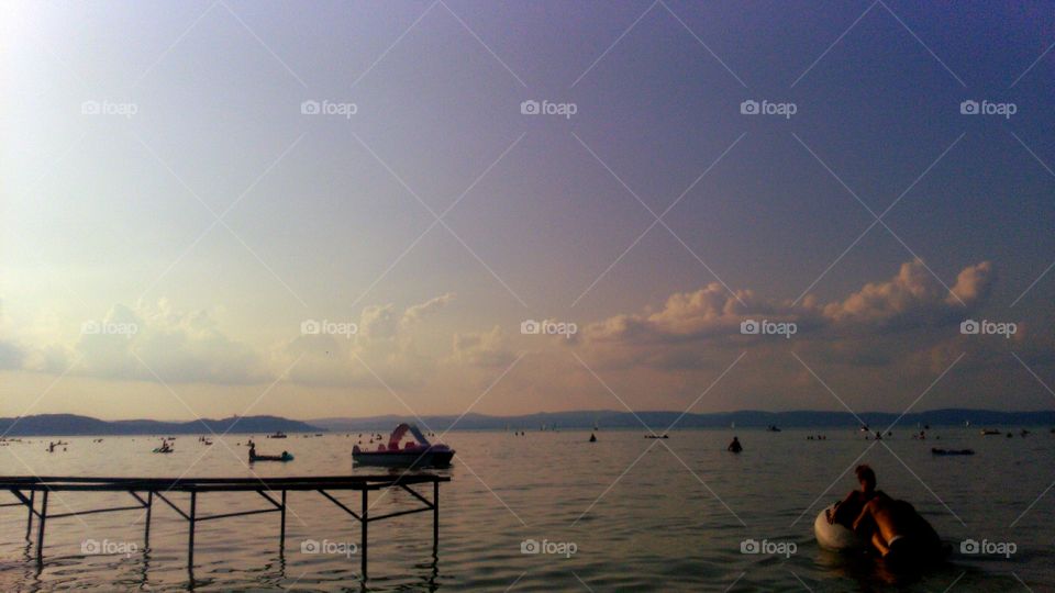 Balaton at twilight