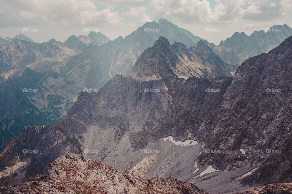 Mountain landscape in The Tatra Mountains