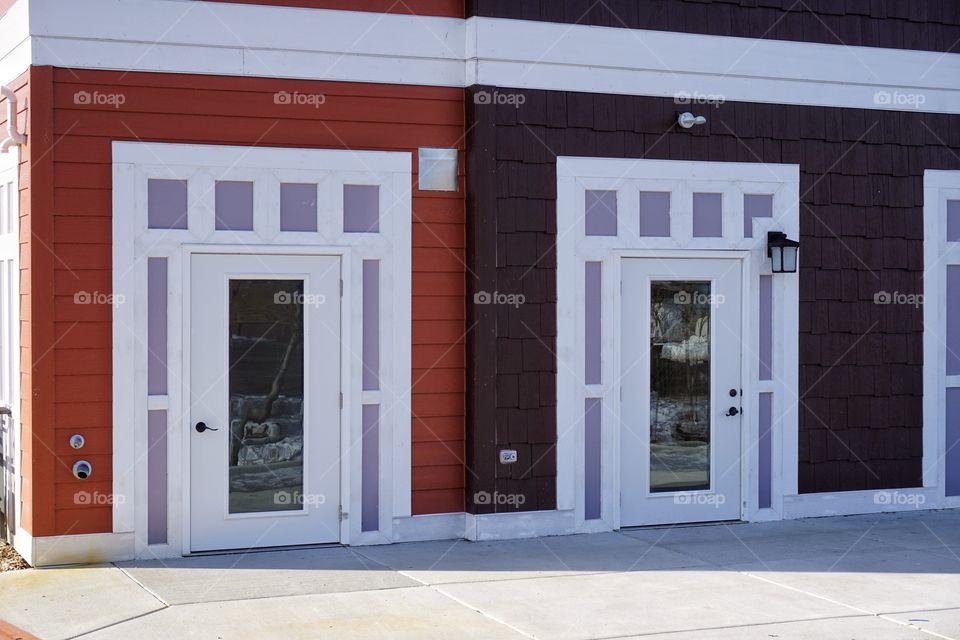 Doors With Purple Trim