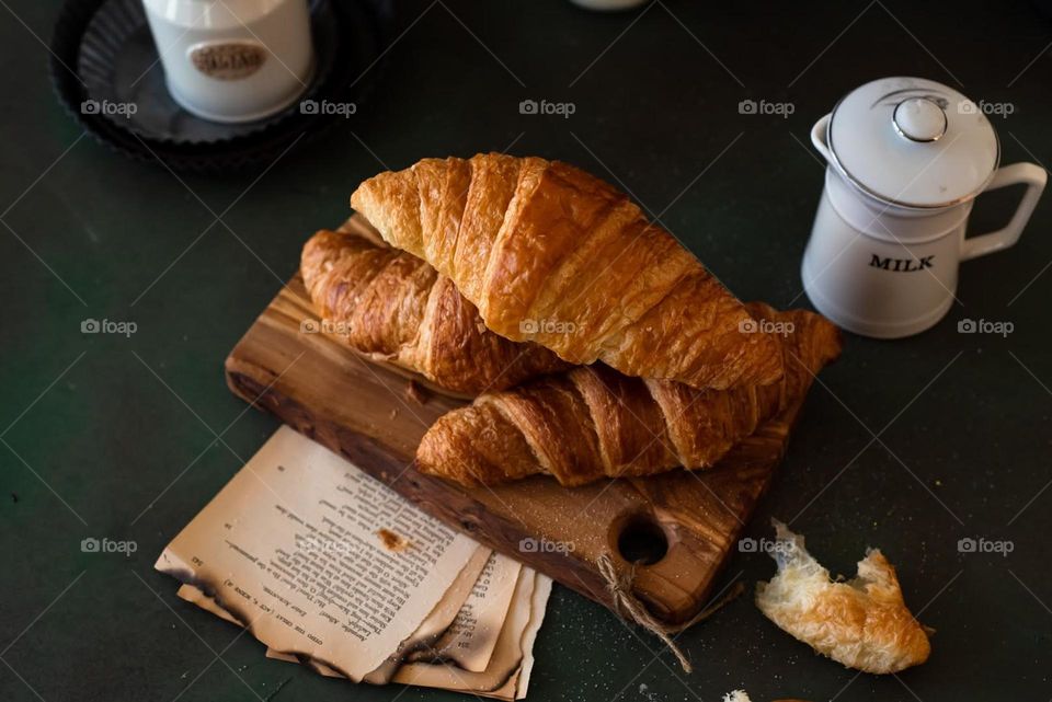 Croissant for breakfast.