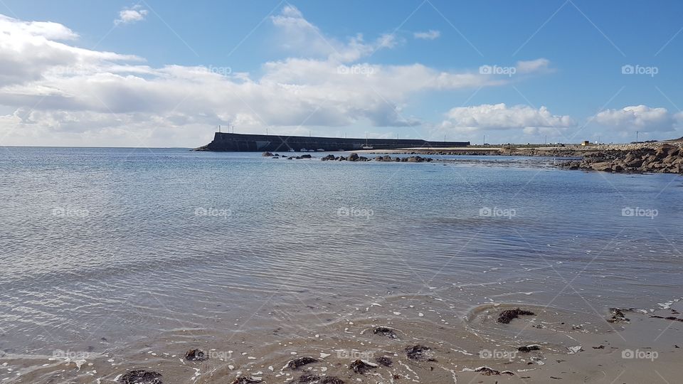 Spiddal Beach Galway Ireland. Monday 15th August 2015.
