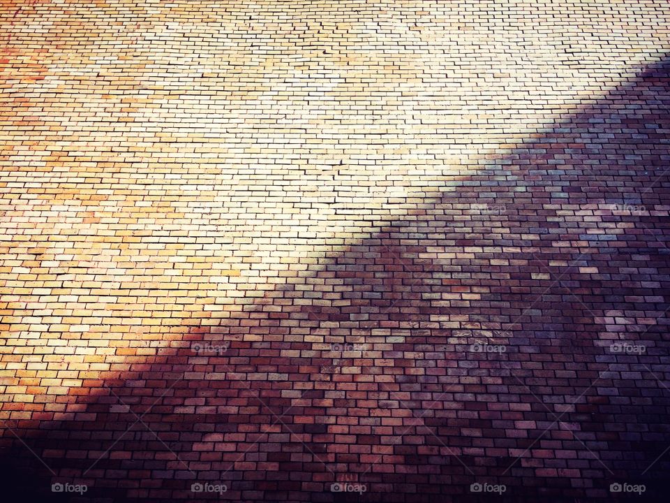 Red brick wall two-tone texture.