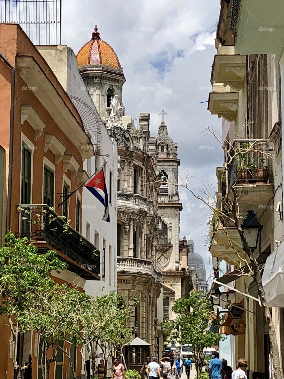 Bustling Havana Street