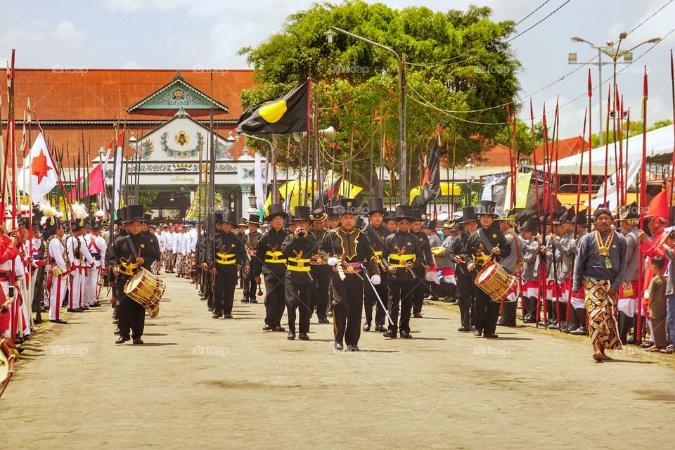 traditional soldier of Yogyakarta palace