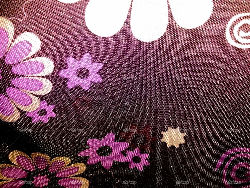 Full frame of flower pattern textile