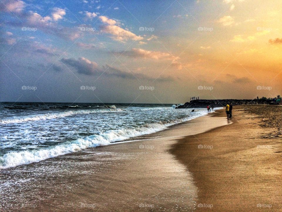 Serenity beach. Pondicherry 