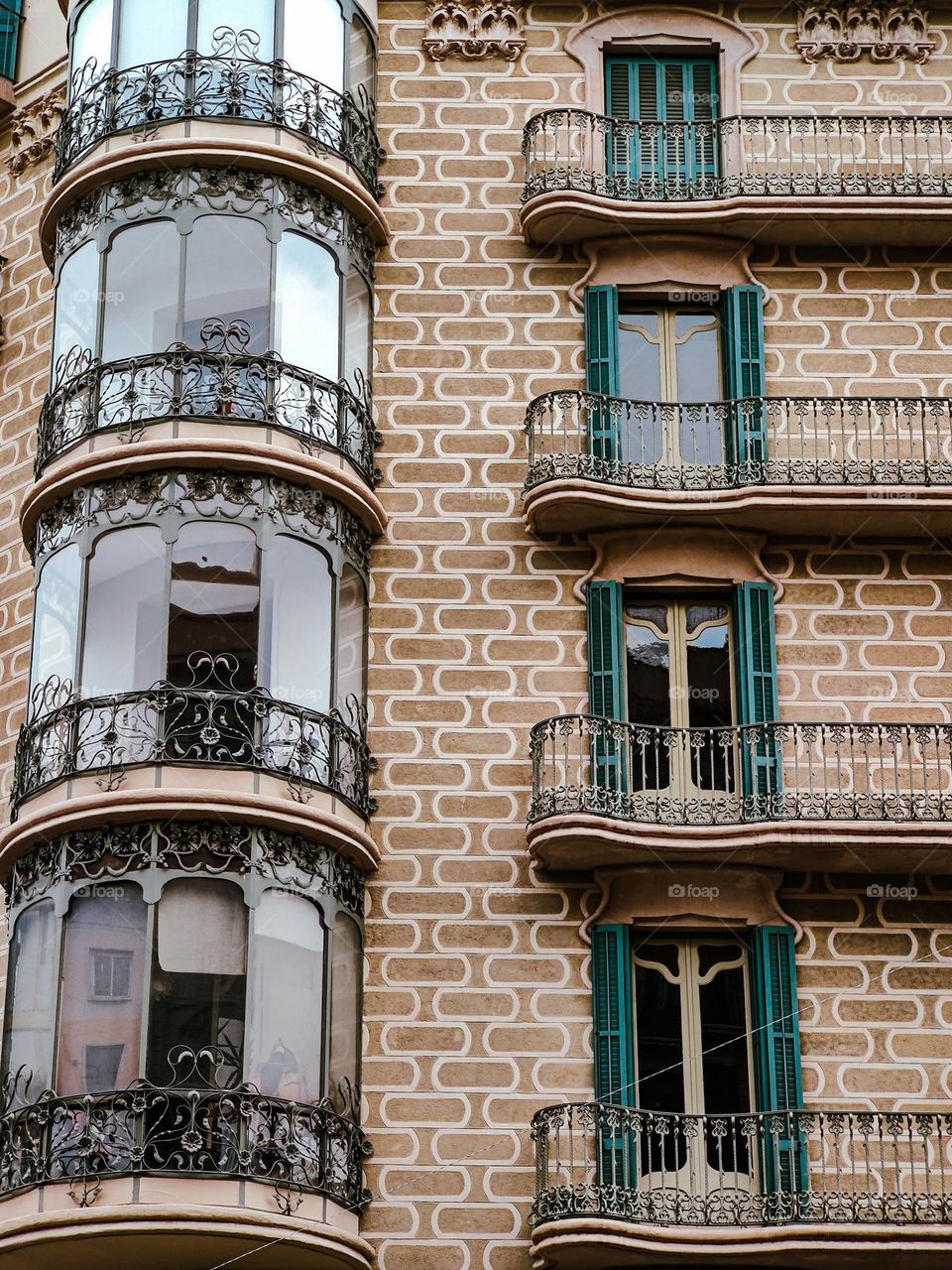 Beautiful architecture in the streets of Barcelona