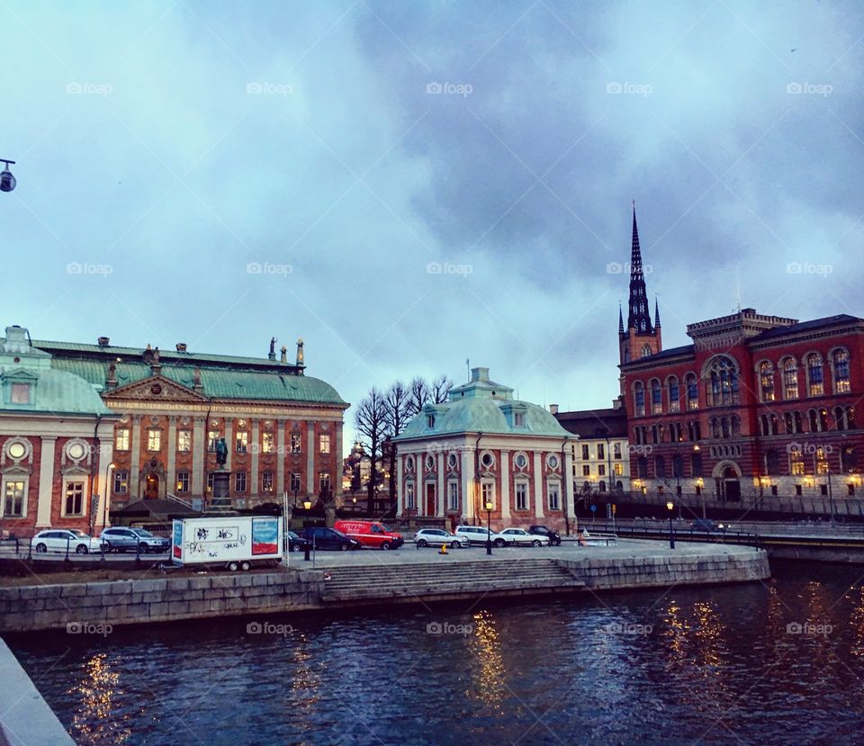 Stockholm at dusk 