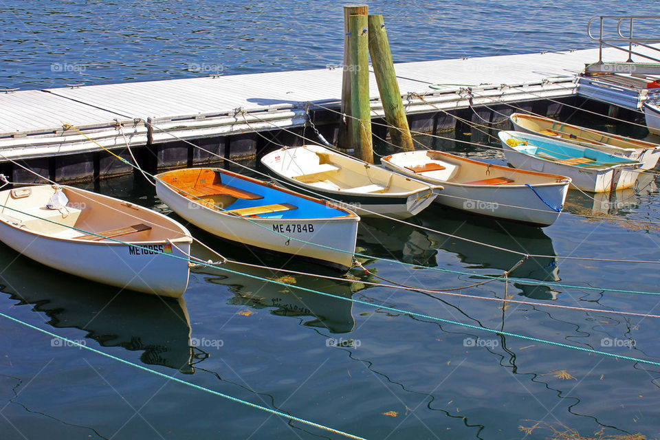 Dinghies at the dock