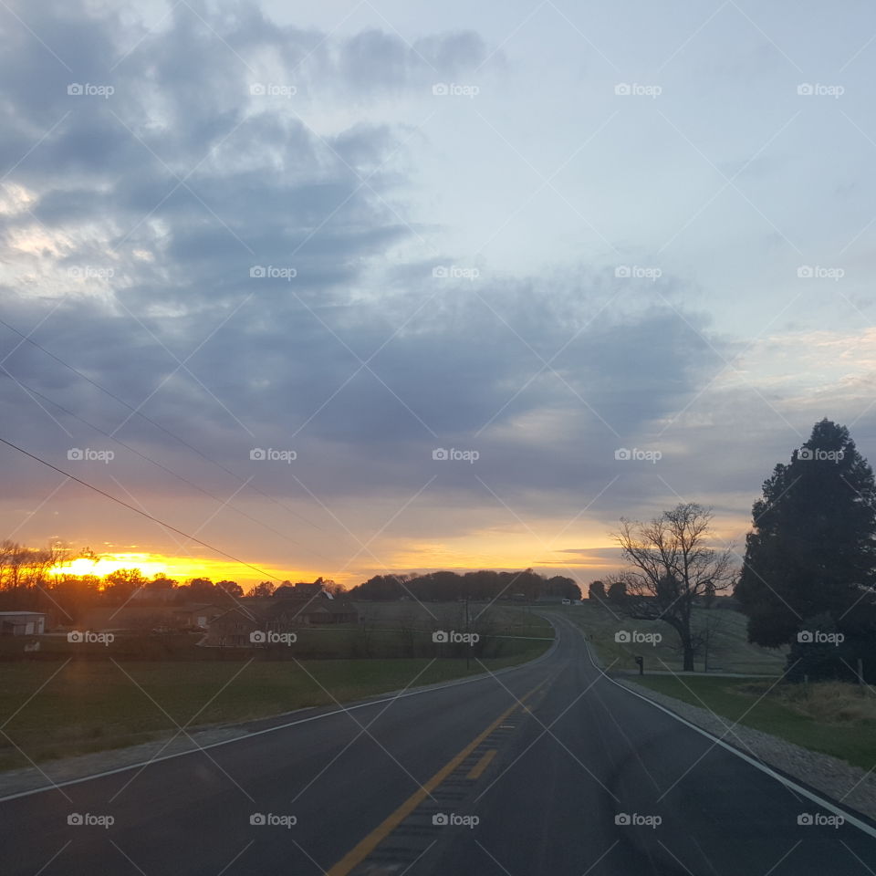 Indiana Sunset early November