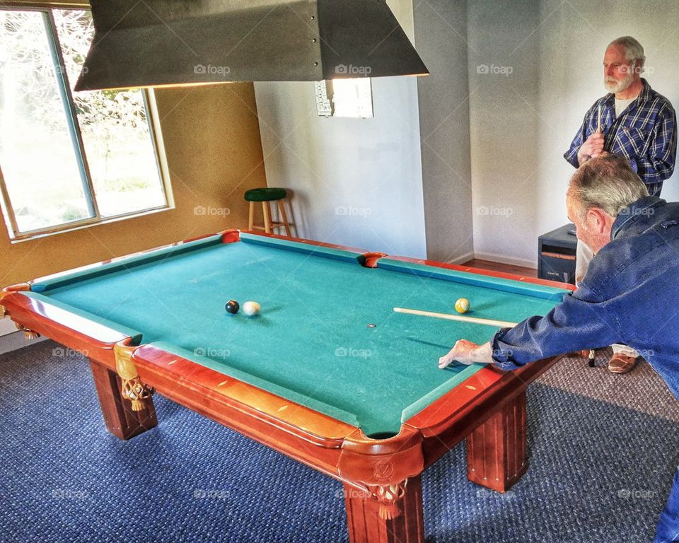 Men Playing Pool