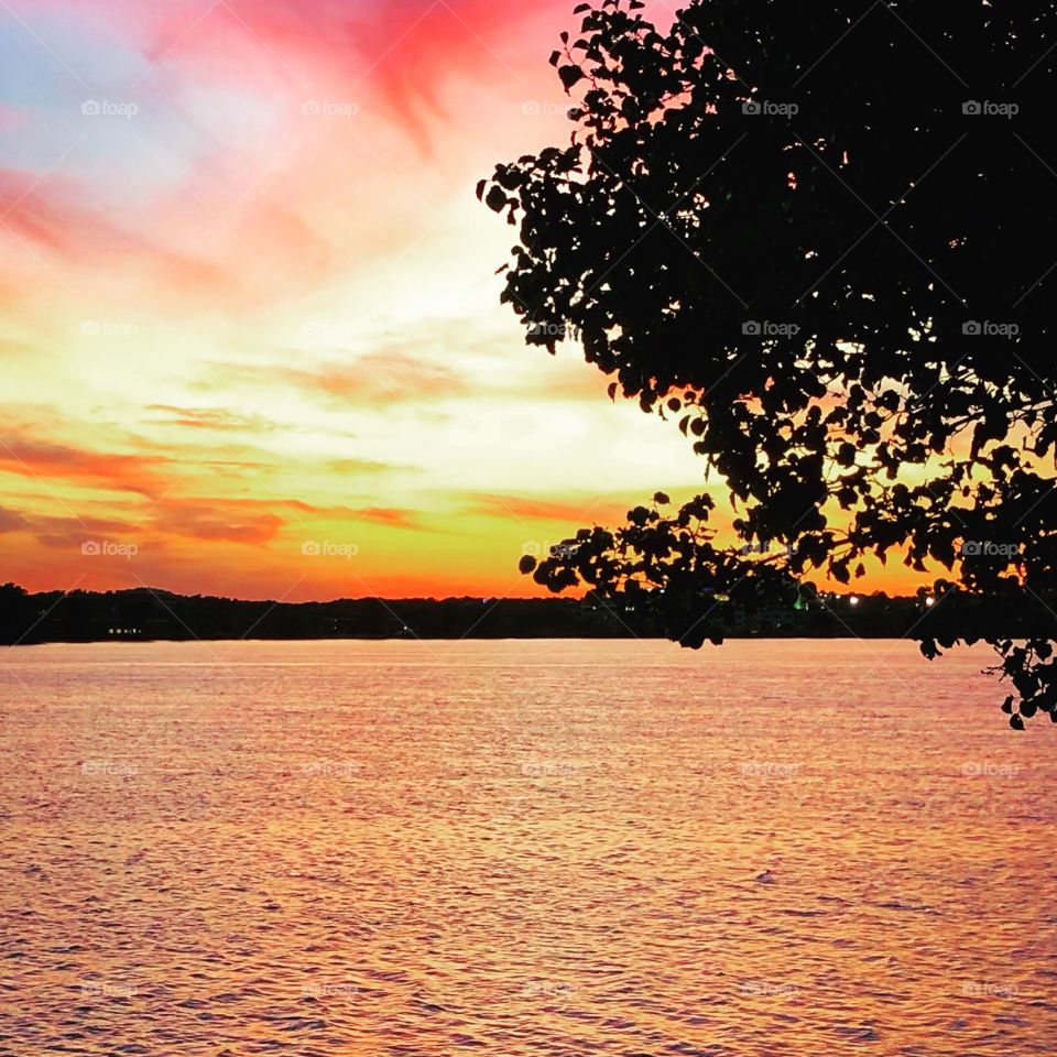 Sunset, Wakefield Lake