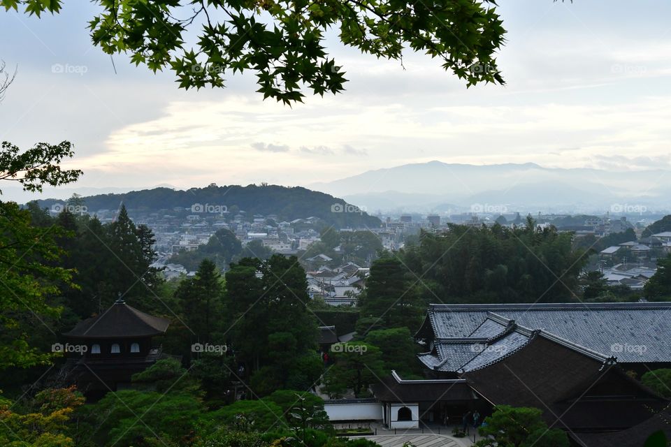 Panoramic view of the town