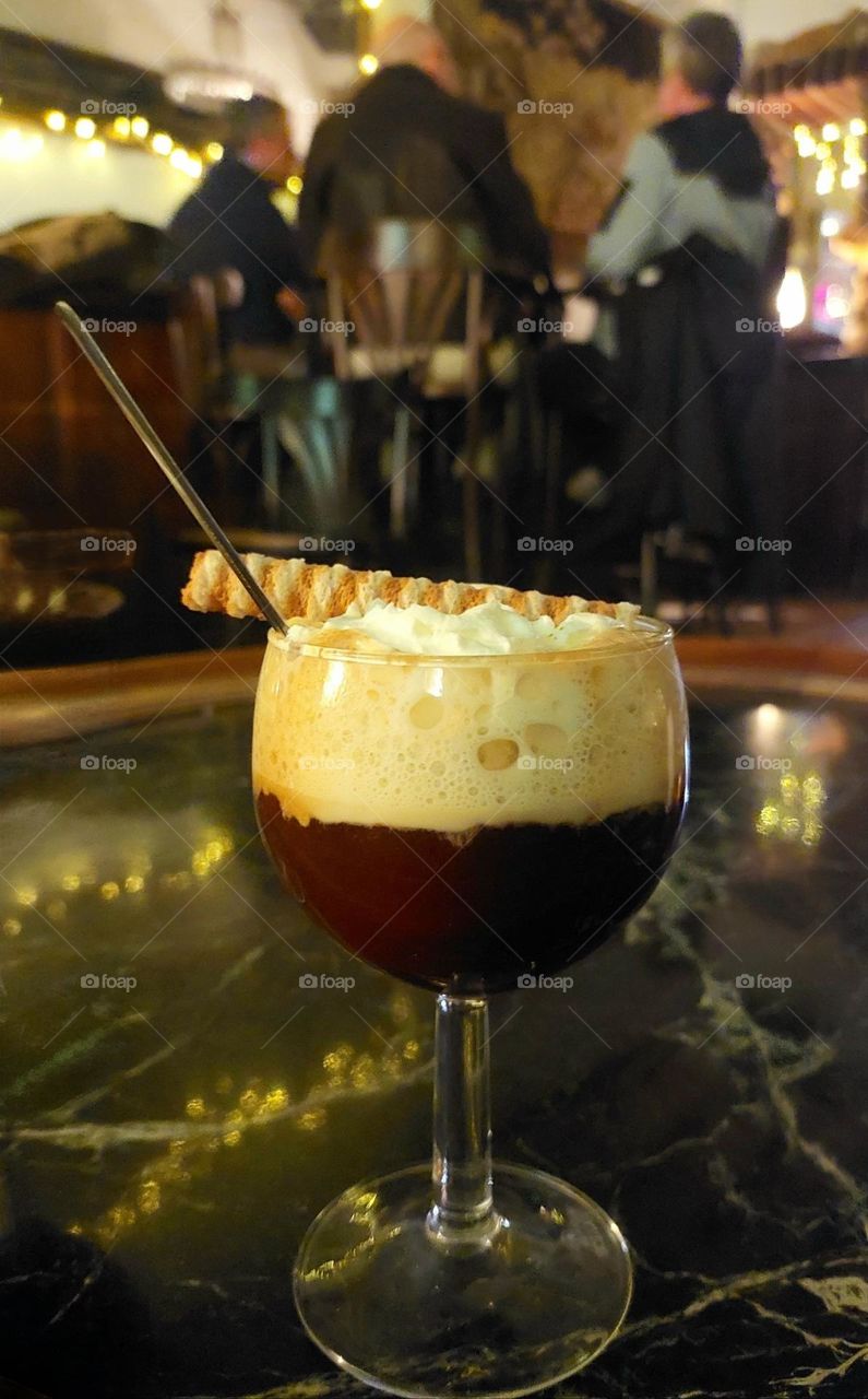 "Carajillo" in spanish bar