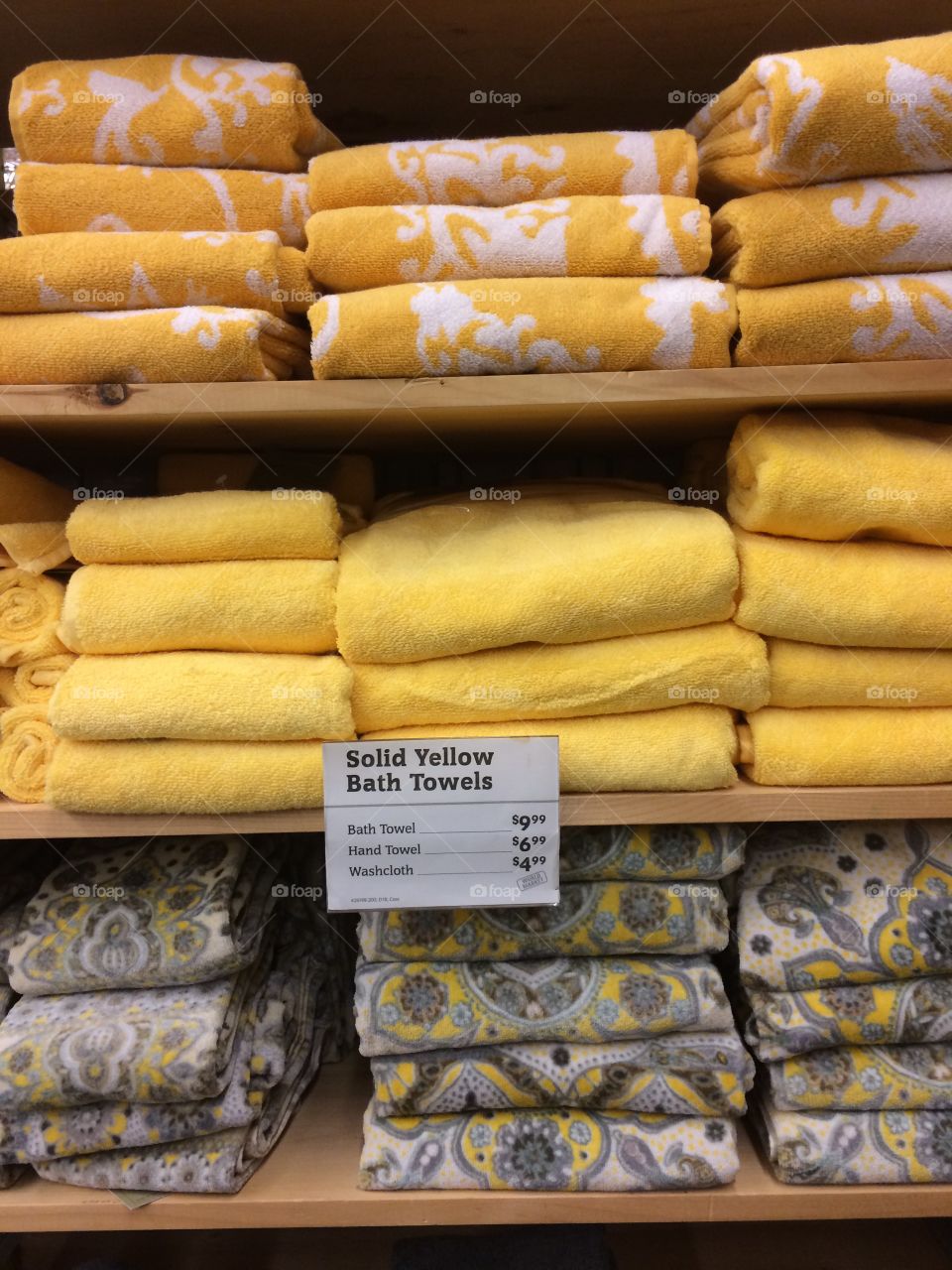 in need of yellow towels 