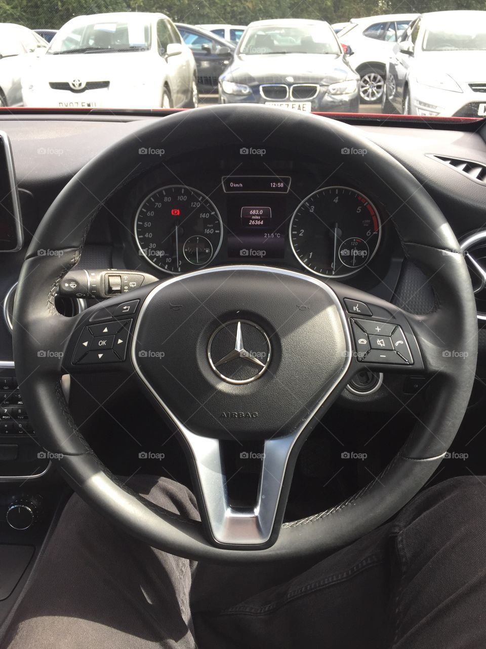Inside a 2015 Mercedes A class 1.5 diesel