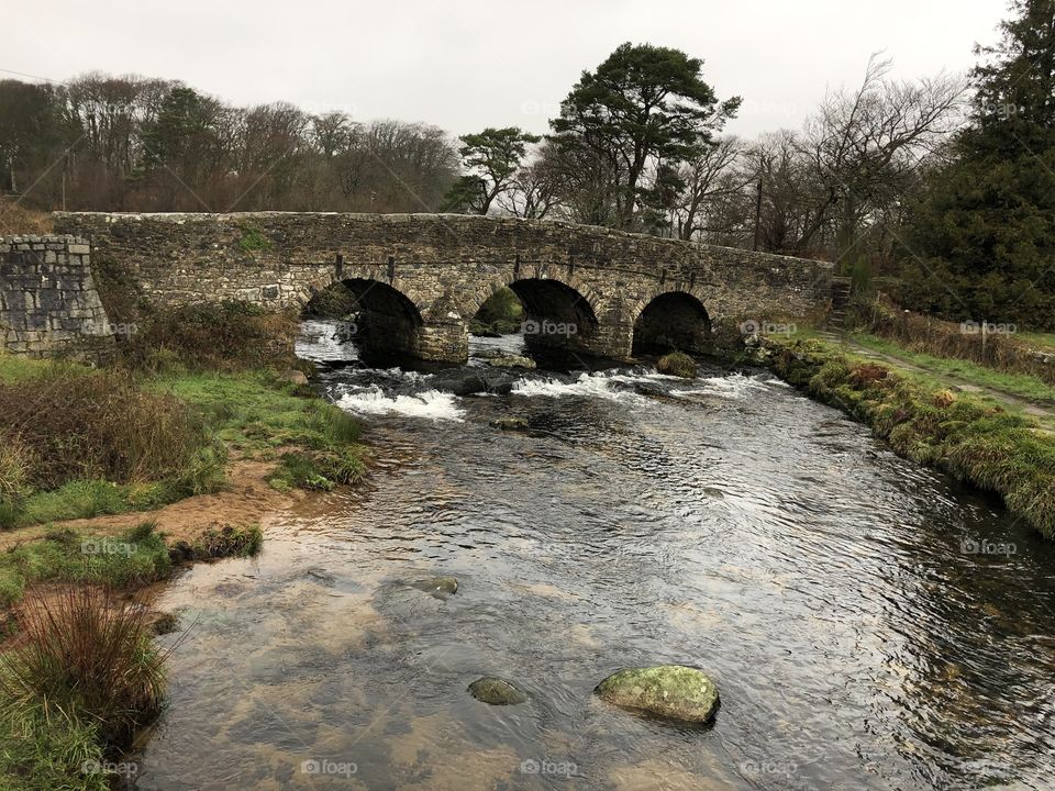 Postbridge on Dartmoor in the bleakness, but none the less splendor of winter time.