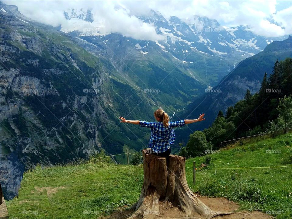 The stillness within . 
girl in meditation