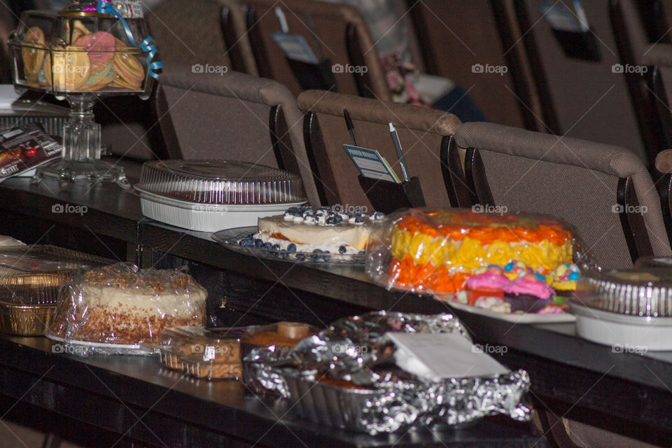 Colorful dessert array