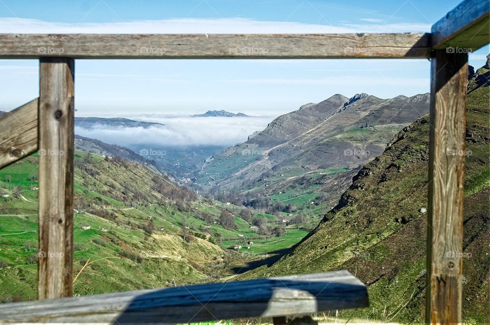 Viewpoint over the clouds