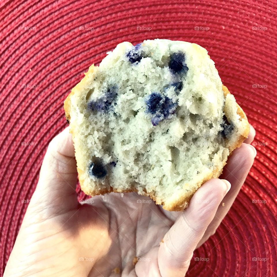 Half of Blueberry Muffin