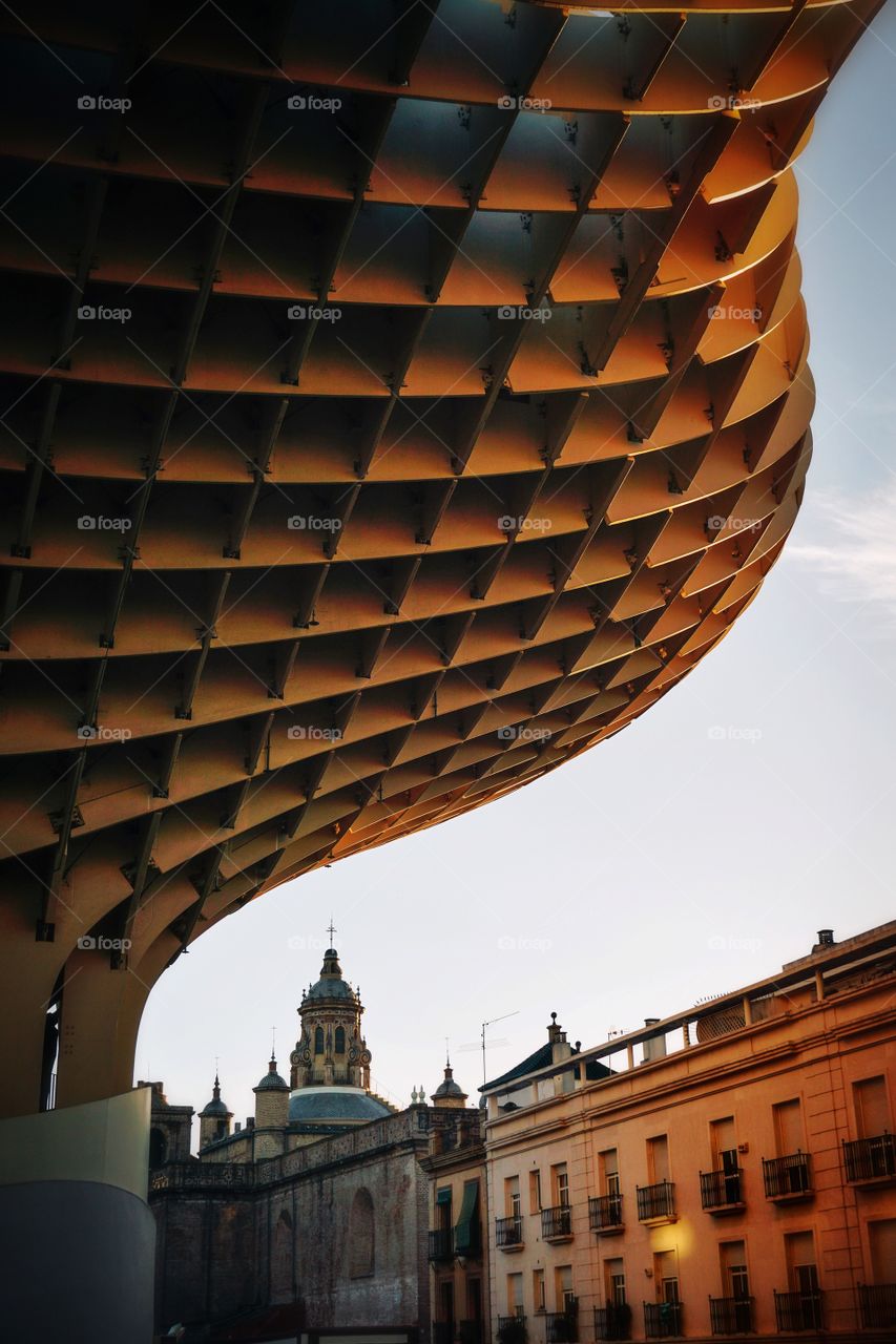 A beautiful wooden structure and a modern architecture masterpiece called Las Setas or as locals call it, the Seville mushrooms