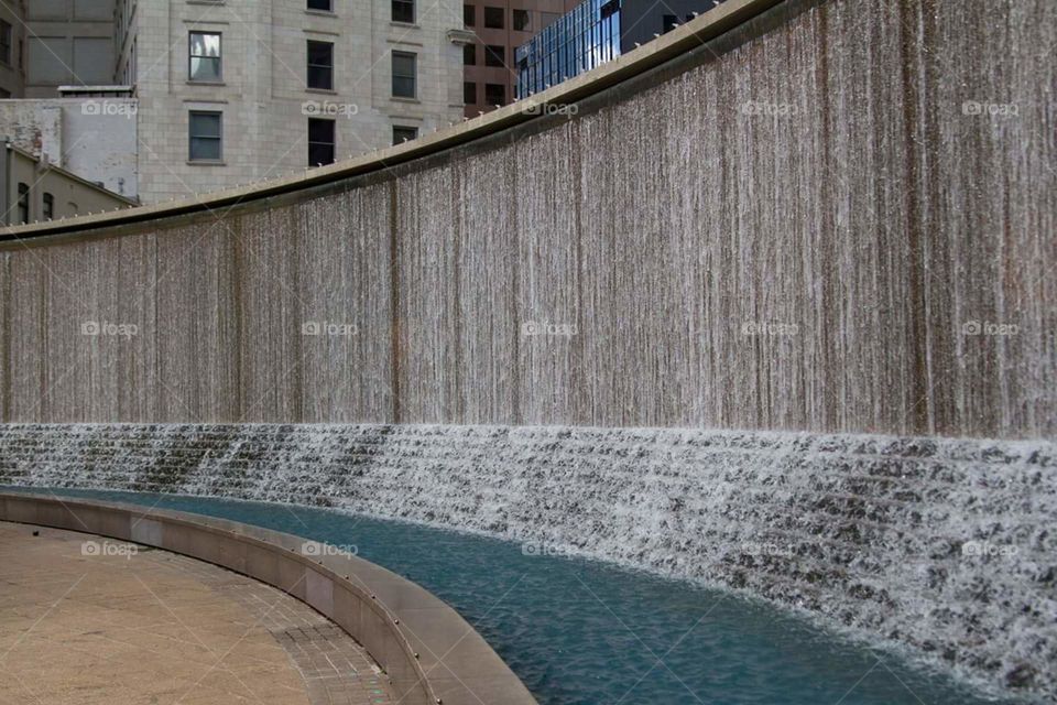 Urban Downtown Smooth Waterfall